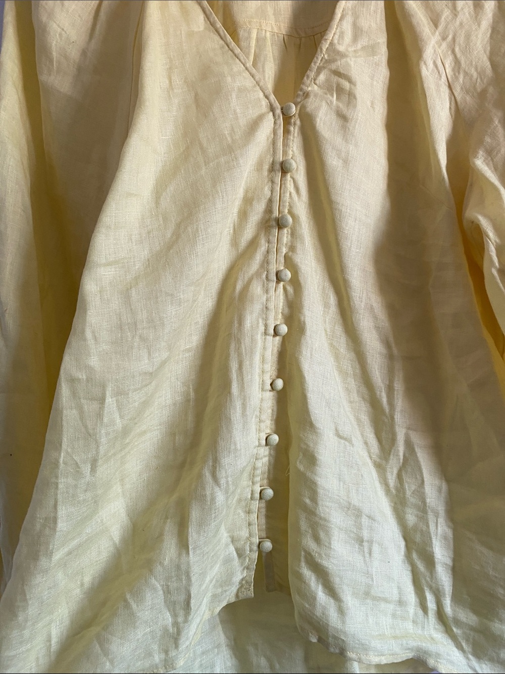 Maeve Linen The Audie Puff Blouse - Picture 5 of 9